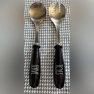 Rae Dunn Black and Silver Serving Utensils
